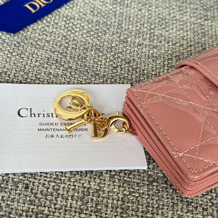 DIOR レディディオール 5スロットカードケース ラムスキン レディース 10.4×7×2cm