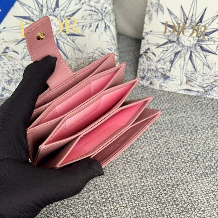 DIOR レディディオール 5スロットカードケース ラムスキン レディース 10.4×7×2cm