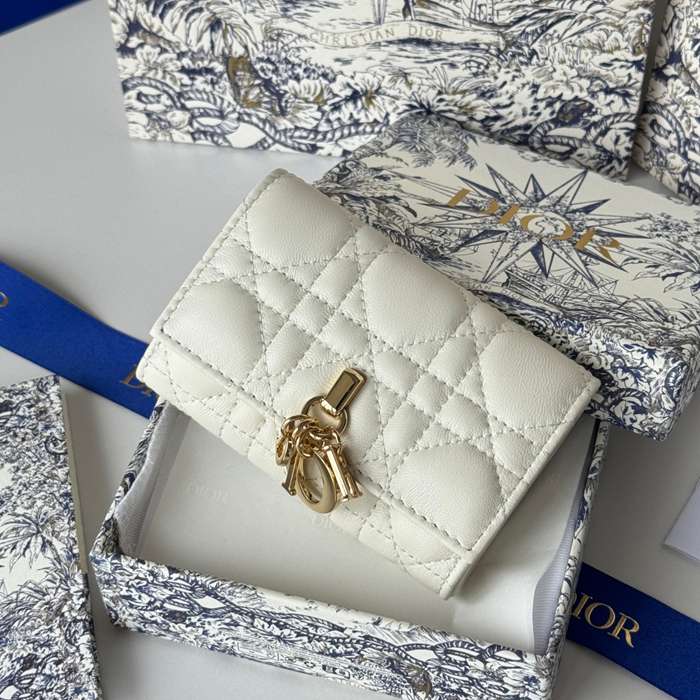 DIOR マイディオール グリシン ウォレット ラムスキン レディース 11×7.5×2.5cm