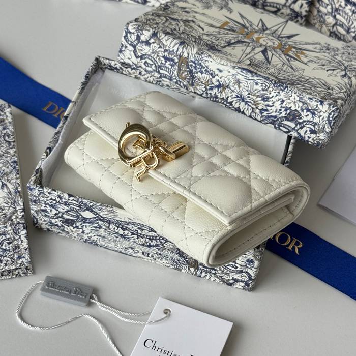 DIOR マイディオール グリシン ウォレット ラムスキン レディース 11×7.5×2.5cm