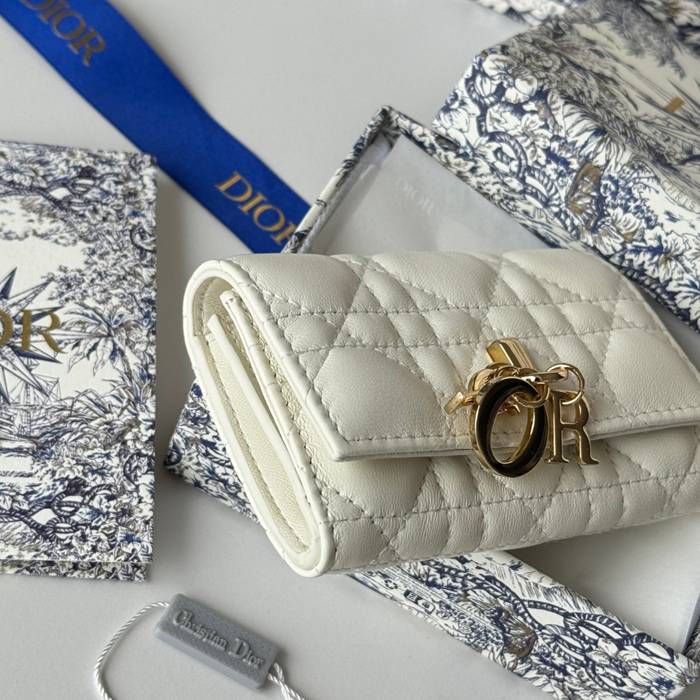 DIOR マイディオール グリシン ウォレット ラムスキン レディース 11×7.5×2.5cm