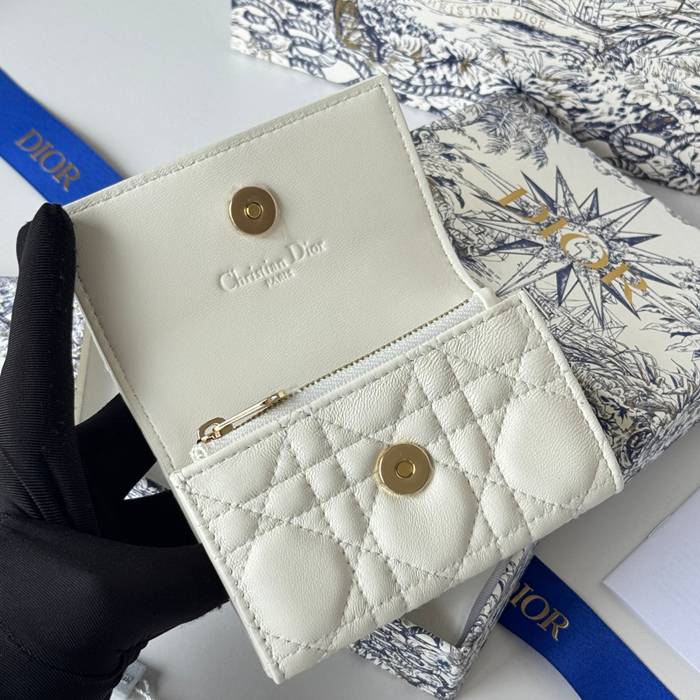 DIOR マイディオール グリシン ウォレット ラムスキン レディース 11×7.5×2.5cm