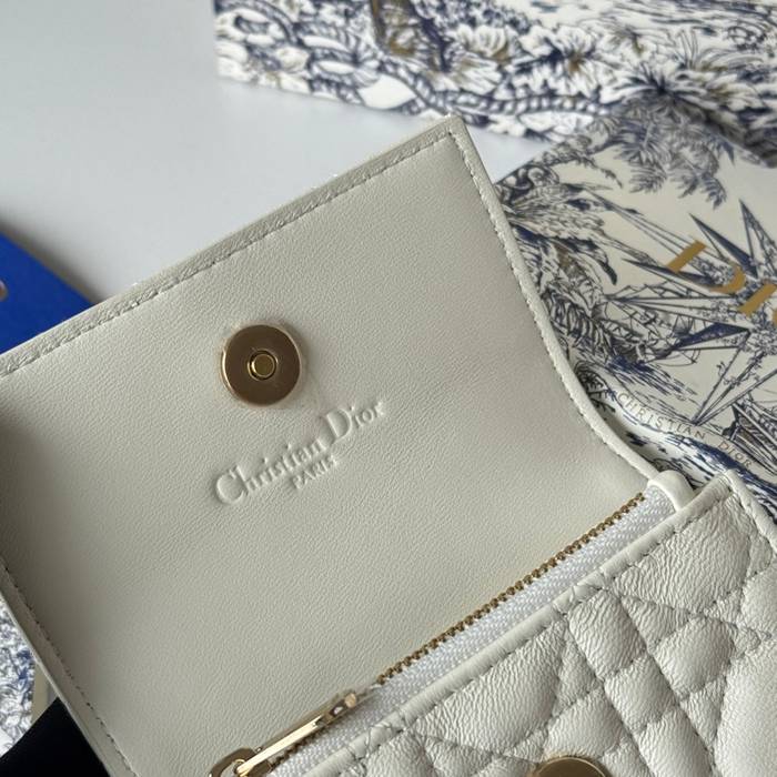 DIOR マイディオール グリシン ウォレット ラムスキン レディース 11×7.5×2.5cm