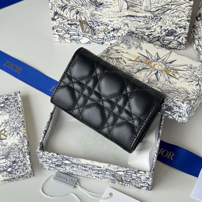 DIOR マイディオール グリシン ウォレット ラムスキン レディース 11×7.5×2.5cm