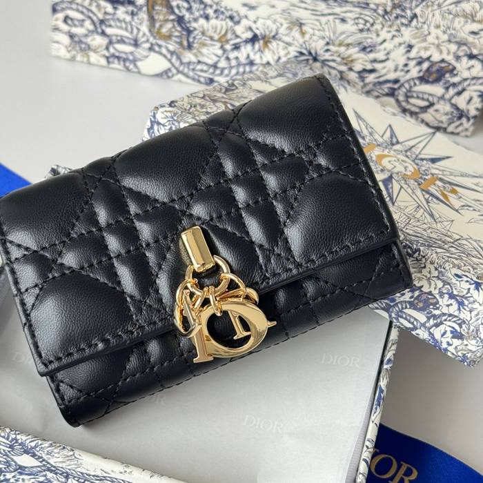 DIOR マイディオール グリシン ウォレット ラムスキン レディース 11×7.5×2.5cm