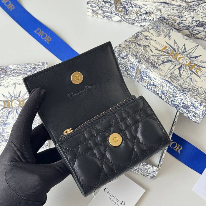 DIOR マイディオール グリシン ウォレット ラムスキン レディース 11×7.5×2.5cm