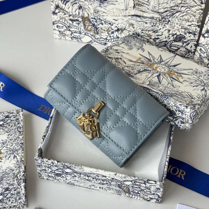 DIOR マイディオール グリシン ウォレット ラムスキン レディース 11×7.5×2.5cm