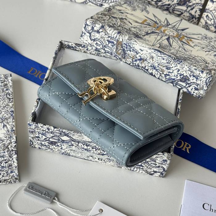DIOR マイディオール グリシン ウォレット ラムスキン レディース 11×7.5×2.5cm