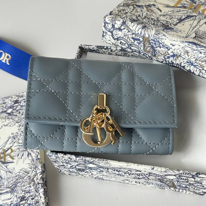 DIOR マイディオール グリシン ウォレット ラムスキン レディース 11×7.5×2.5cm