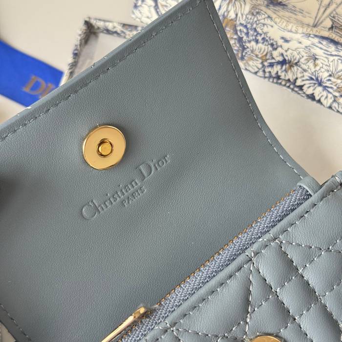 DIOR マイディオール グリシン ウォレット ラムスキン レディース 11×7.5×2.5cm