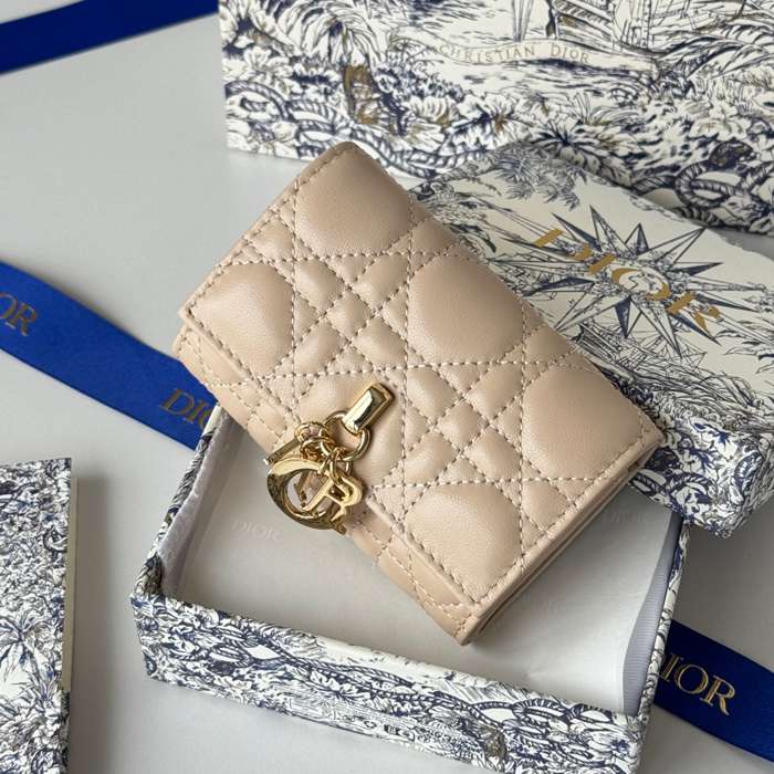 DIOR マイディオール グリシン ウォレット ラムスキン レディース 11×7.5×2.5cm
