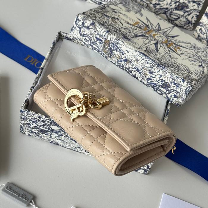 DIOR マイディオール グリシン ウォレット ラムスキン レディース 11×7.5×2.5cm