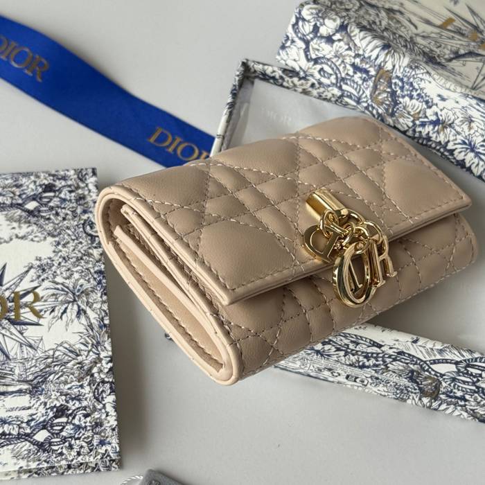 DIOR マイディオール グリシン ウォレット ラムスキン レディース 11×7.5×2.5cm