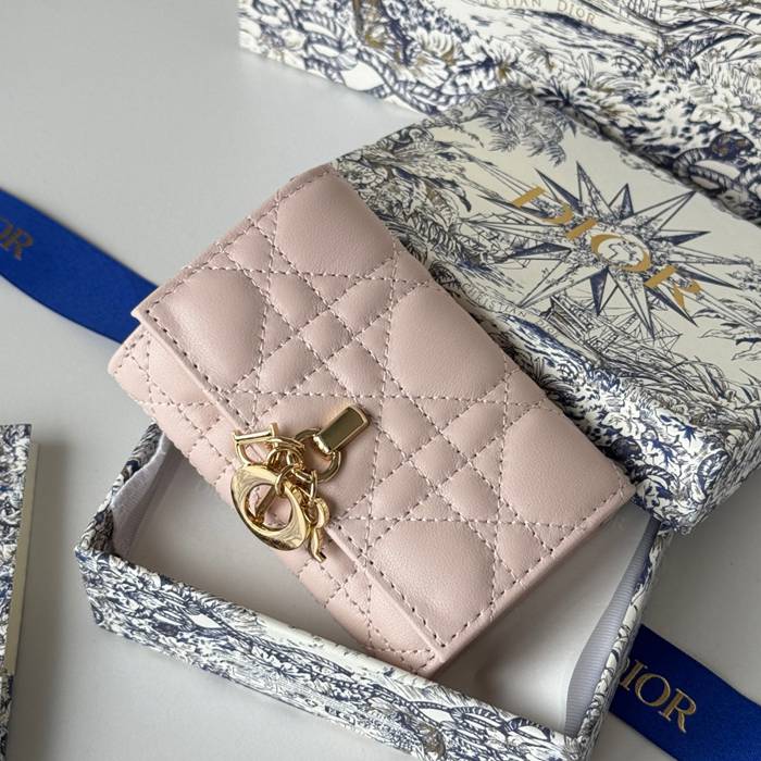 DIOR マイディオール グリシン ウォレット ラムスキン レディース 11×7.5×2.5cm