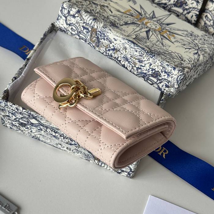DIOR マイディオール グリシン ウォレット ラムスキン レディース 11×7.5×2.5cm