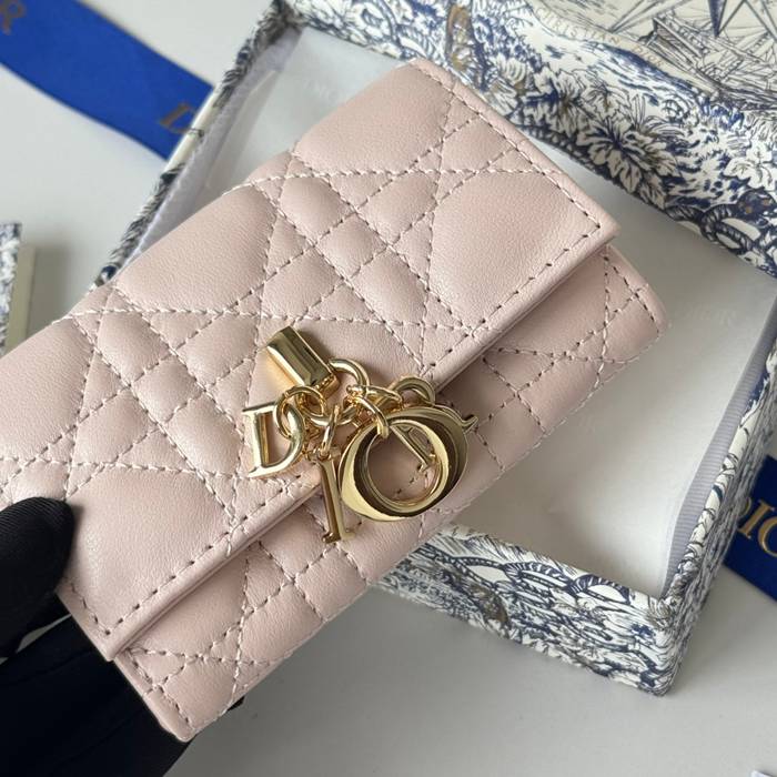 DIOR マイディオール グリシン ウォレット ラムスキン レディース 11×7.5×2.5cm