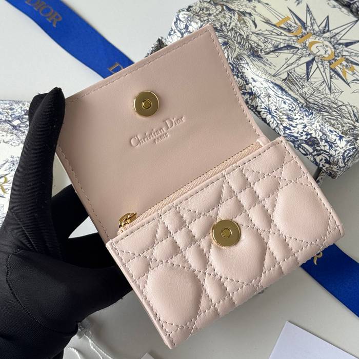 DIOR マイディオール グリシン ウォレット ラムスキン レディース 11×7.5×2.5cm