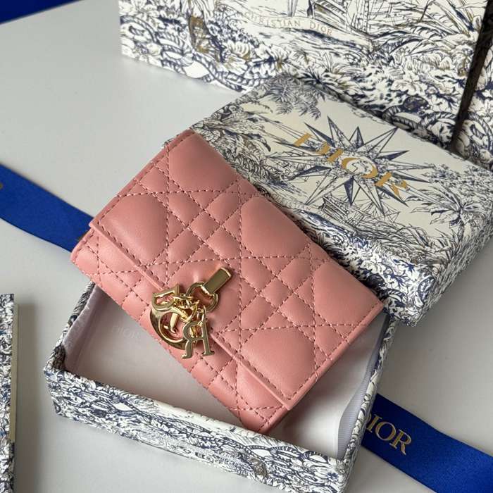 DIOR マイディオール グリシン ウォレット ラムスキン レディース 11×7.5×2.5cm