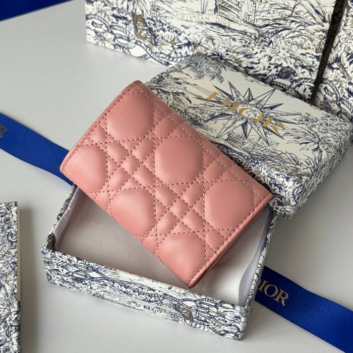 DIOR マイディオール グリシン ウォレット ラムスキン レディース 11×7.5×2.5cm