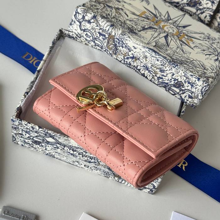DIOR マイディオール グリシン ウォレット ラムスキン レディース 11×7.5×2.5cm