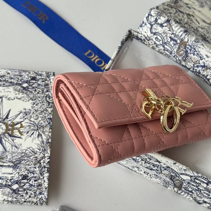 DIOR マイディオール グリシン ウォレット ラムスキン レディース 11×7.5×2.5cm