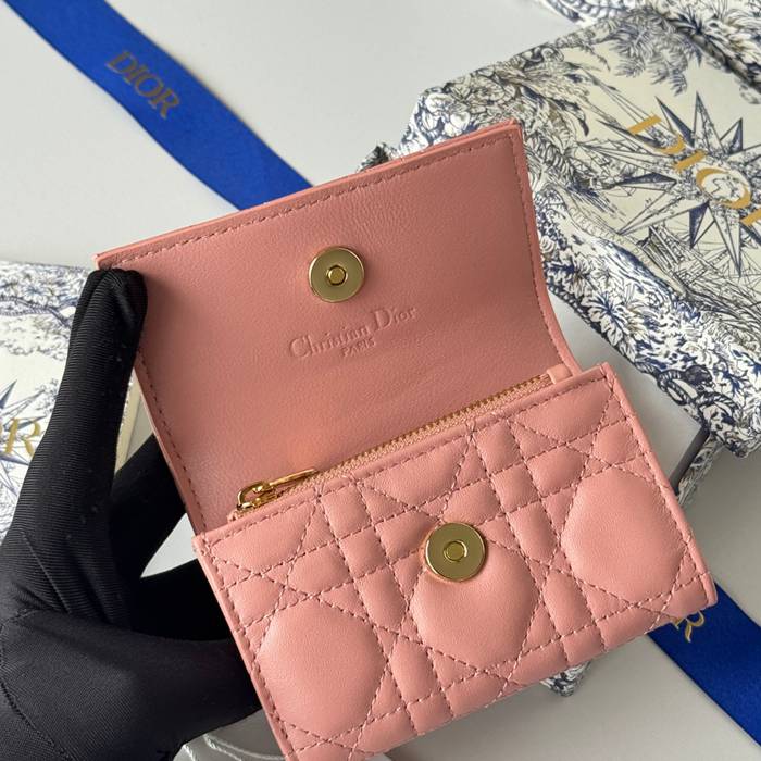 DIOR マイディオール グリシン ウォレット ラムスキン レディース 11×7.5×2.5cm