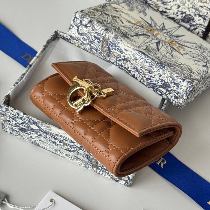 DIOR マイディオール グリシン ウォレット ラムスキン レディース 11×7.5×2.5cm