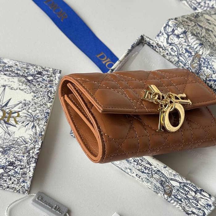 DIOR マイディオール グリシン ウォレット ラムスキン レディース 11×7.5×2.5cm