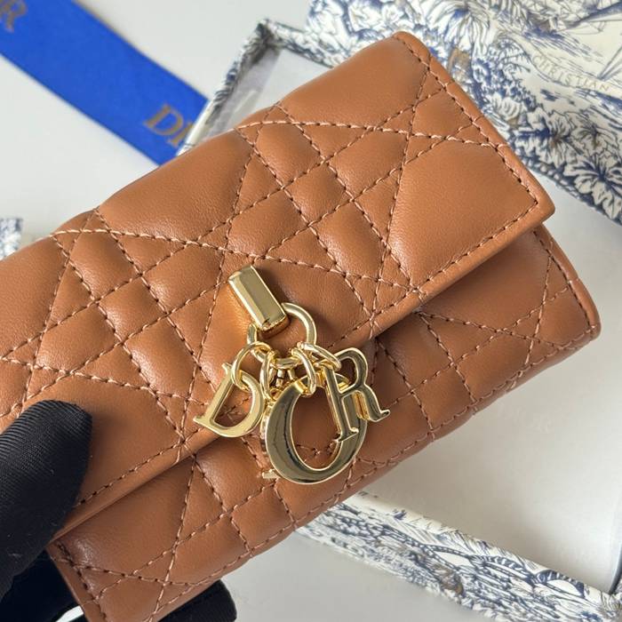 DIOR マイディオール グリシン ウォレット ラムスキン レディース 11×7.5×2.5cm