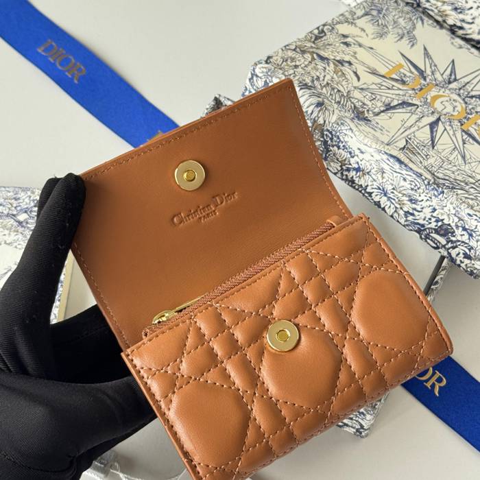 DIOR マイディオール グリシン ウォレット ラムスキン レディース 11×7.5×2.5cm