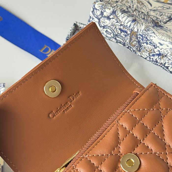 DIOR マイディオール グリシン ウォレット ラムスキン レディース 11×7.5×2.5cm