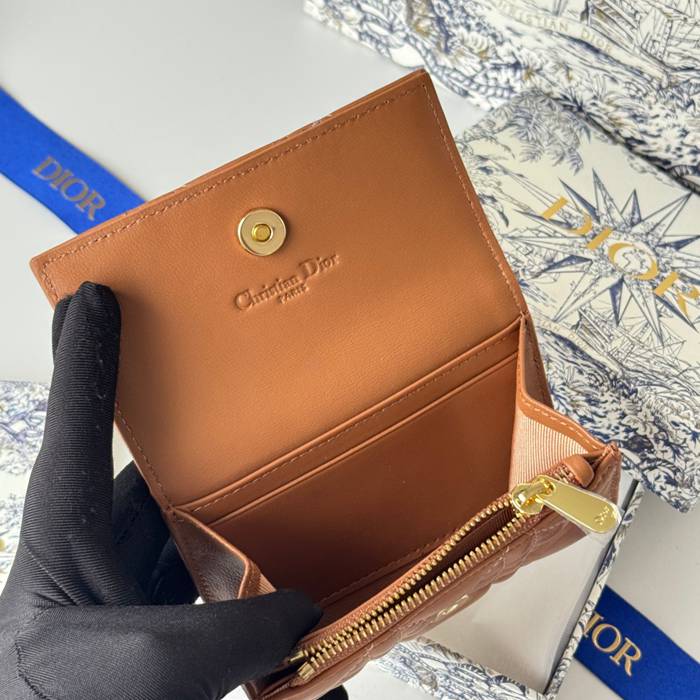 DIOR マイディオール グリシン ウォレット ラムスキン レディース 11×7.5×2.5cm