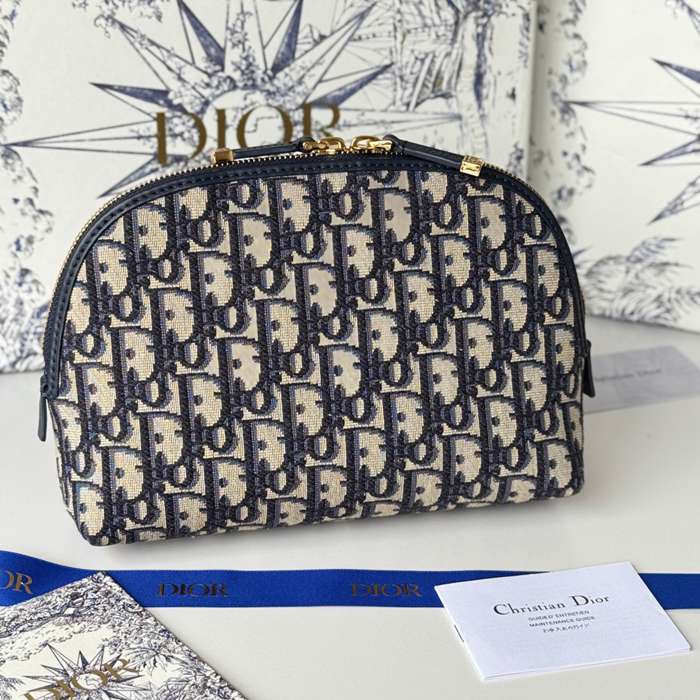 DIOR ポーチ オブリーク メンズ 15.5×24×7cm