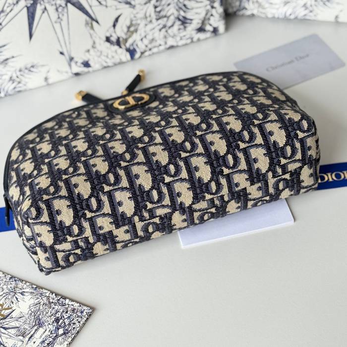 DIOR ポーチ オブリーク メンズ 15.5×24×7cm