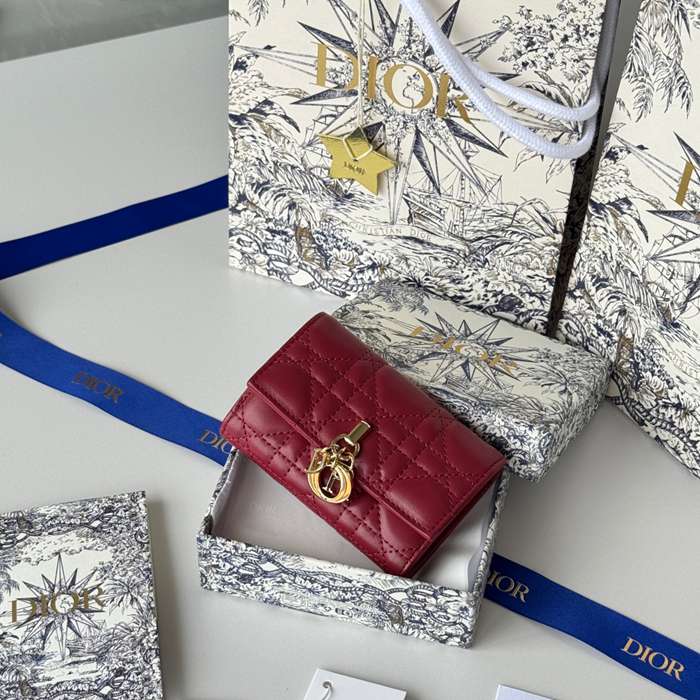 DIOR マイディオール グリシン ウォレット ラムスキン レディース 11×7.5×2.5cm DIOR マイディオール グリシン ウォレット ラムスキン レディース 11×7.5×2.5cm