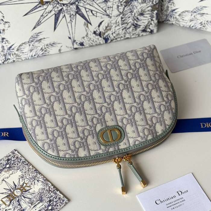 DIOR ポーチ オブリーク メンズ 15.5×24×7cm