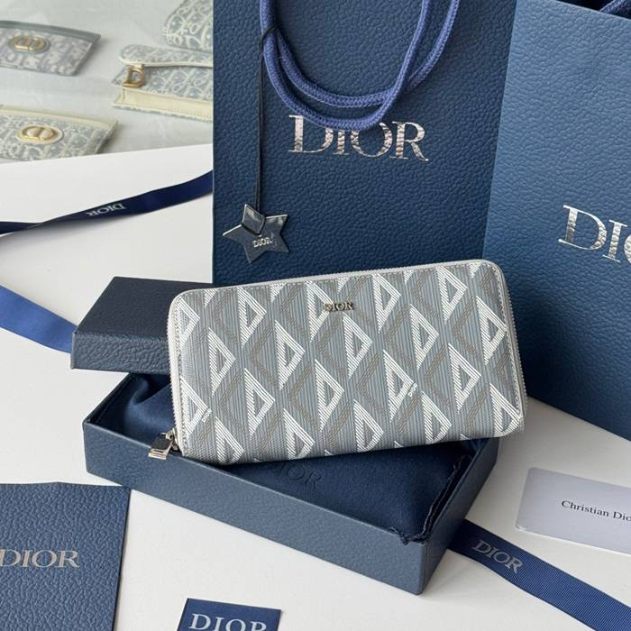 DIOR ジッピーウォレット カーフレザー メンズ 19.8×11×2.5cm DIOR ジッピーウォレット カーフレザー メンズ 19.8×11×2.5cm
