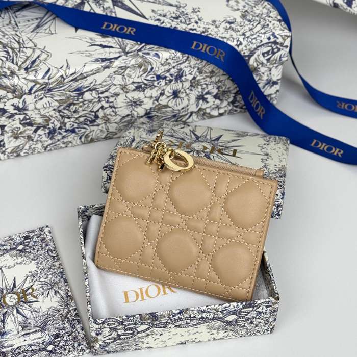 DIOR カロ ダリア ウォレット ラムスキン レディース 11.5×9×2cm DIOR カロ ダリア ウォレット ラムスキン レディース 11.5×9×2cm