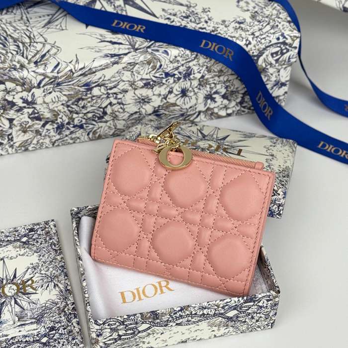 DIOR カロ ダリア ウォレット ラムスキン レディース 11.5×9×2cm DIOR カロ ダリア ウォレット ラムスキン レディース 11.5×9×2cm