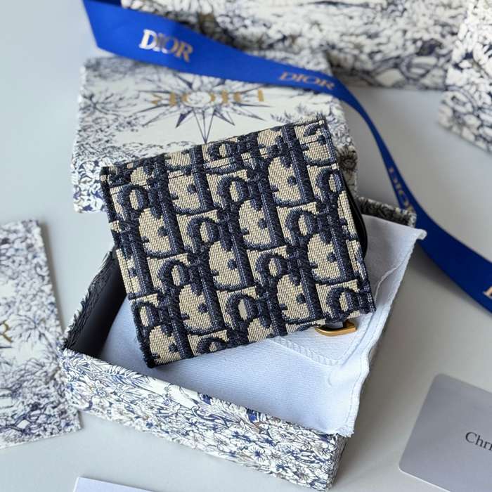 DIOR 三つ折り財布 レディース 10×8×2cm