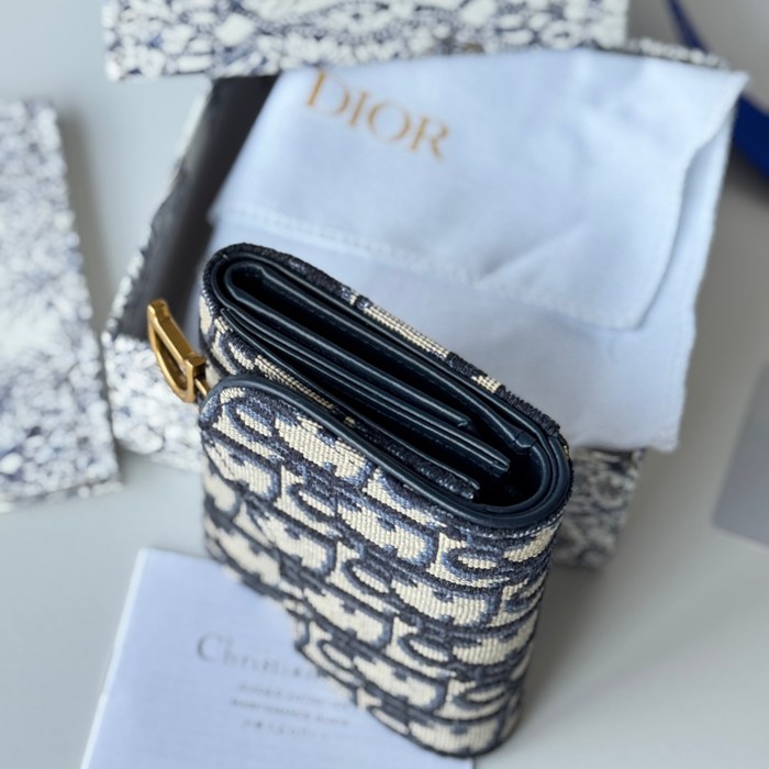 DIOR 三つ折り財布 レディース 10×8×2cm