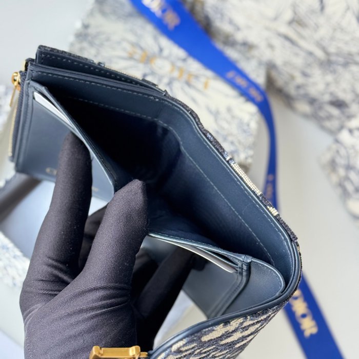 DIOR 三つ折り財布 レディース 10×8×2cm