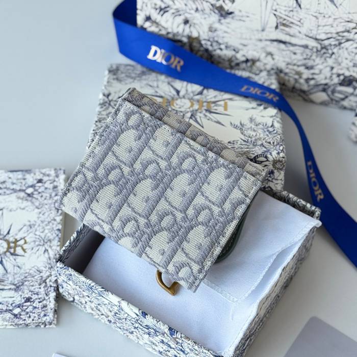 DIOR 三つ折り財布 レディース 10×8×2cm