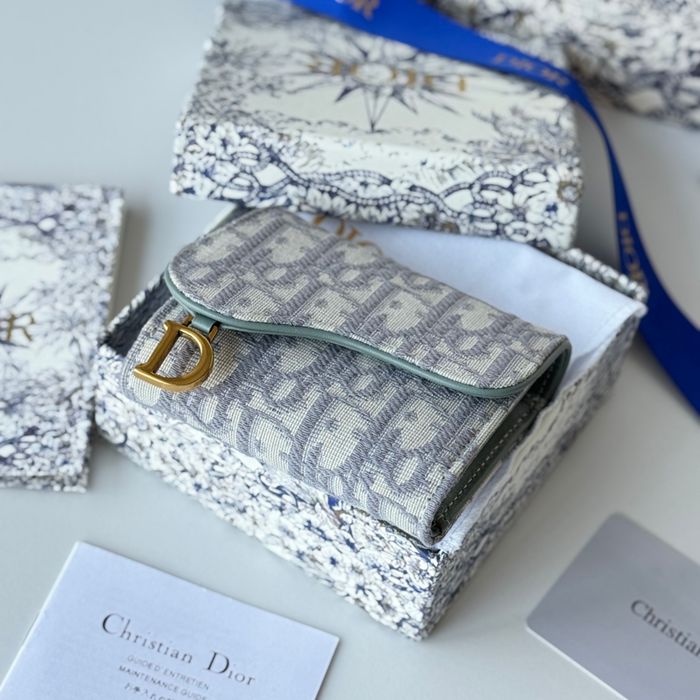 DIOR 三つ折り財布 レディース 10×8×2cm