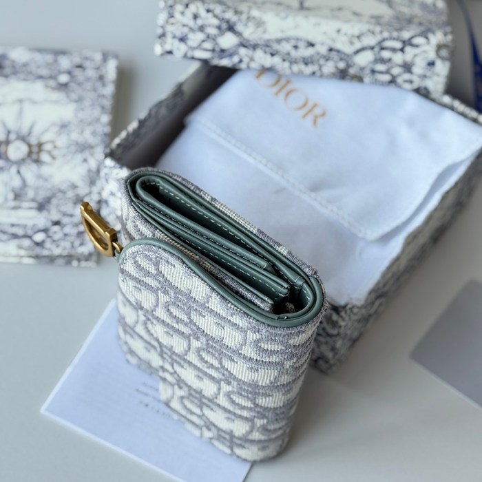 DIOR 三つ折り財布 レディース 10×8×2cm