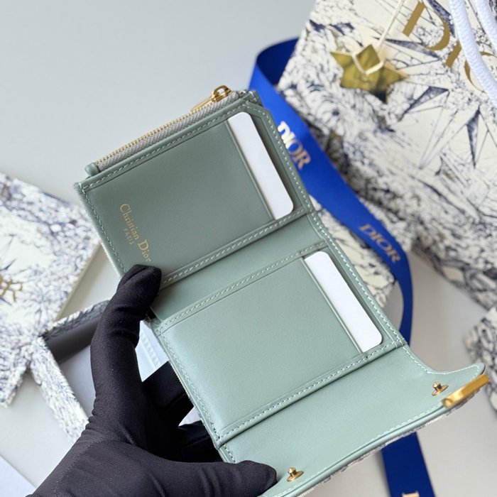 DIOR 三つ折り財布 レディース 10×8×2cm