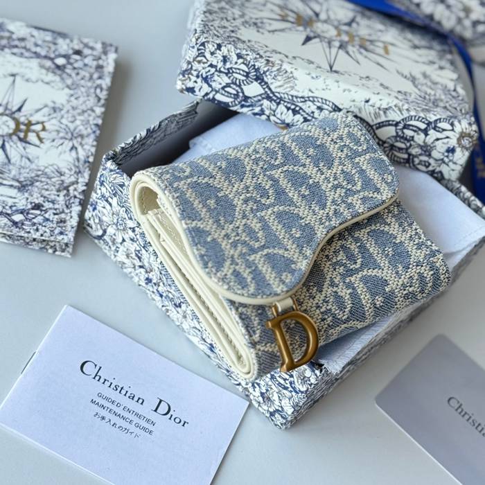 DIOR 三つ折り財布 レディース 10×8×2cm