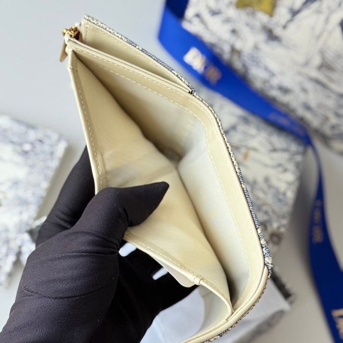 DIOR 三つ折り財布 レディース 10×8×2cm
