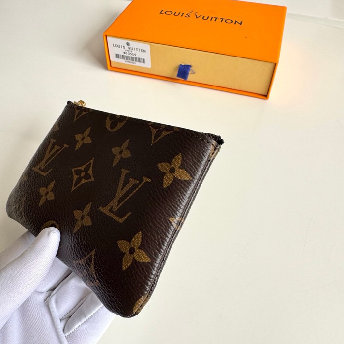 LOUIS VUITTON ポシェット クレ スモール モノグラム キャンバス レディース 15×9×1cm