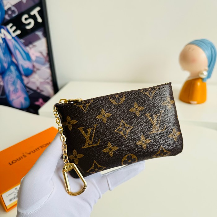 LOUIS VUITTON ポシェット クレ スモール モノグラム キャンバス レディース 15×9×1cm